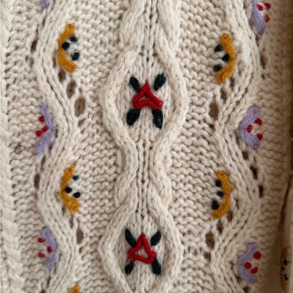 Vintage Santex Embroider Cardigan Traditional Folk Austrian German Cottagecore - Picture 4 of 9